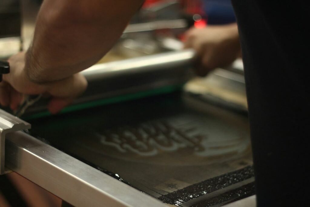 garment preparation for custom uniform printing